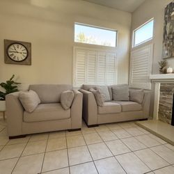 Oversized Chair And Loveseat For Sale