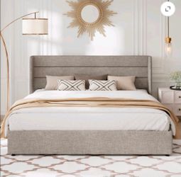 ✨ KING SIZE LIFT-UP STORAGE BED FRAME – $220 ✨