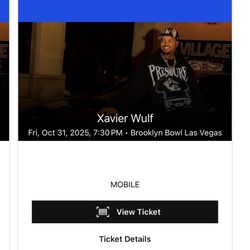 Xavier Wulf Concert Tickets For Sale