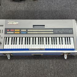 Vintage Roland JX-8P ~ 61-key Synthesizer Keyboard with Super Star Flight Case