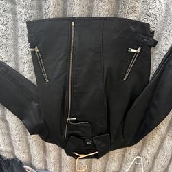 Faux Leather Jacket 
