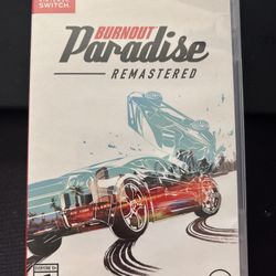 I’m asking $25 for burnout paradise for the Nintendo switch concert the original case no deliveries