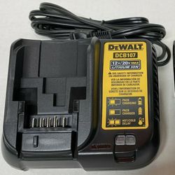 New Genuine DeWALT DCB107 12V & 20V Max Li-ion Battery Charger Replaces DCB112