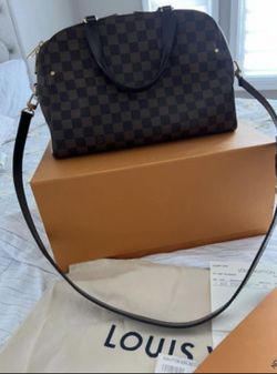 LOUIS VUITTON Kensington Bowling Damier Ebene Bag