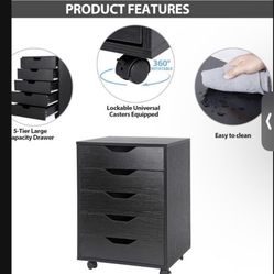 Cabinet Simple Style 5 Drawers Organization