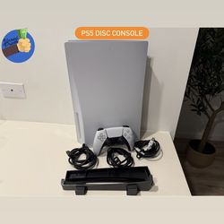 PS5 – PlayStation 5 Disc Console 🎮 | Controller + Cables