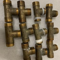 JMF Company 1/2 in. Compression X 1/2 in. D Male Brass Branch Tee