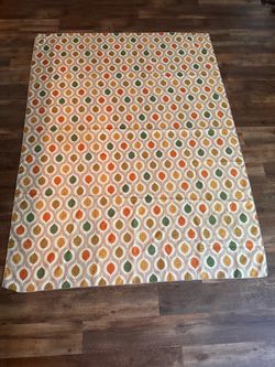 2 Retro Mid-Century Fall Leaves Oblong Table cloths (60" x 84")