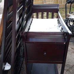 Baby Bed And Changing Table