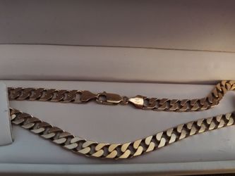 22" 10kt Gold 6mm 43gram Chain