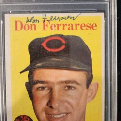 Autographed PSA Authentication Don Ferrarese 1958 Card