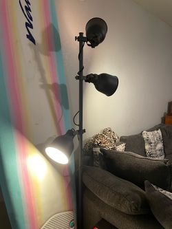 Gray Metal Floor Lamp- IKEA