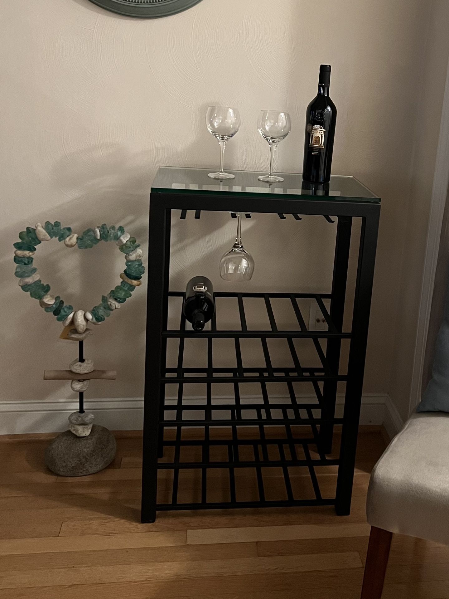 Metal And Glass Wine Bar