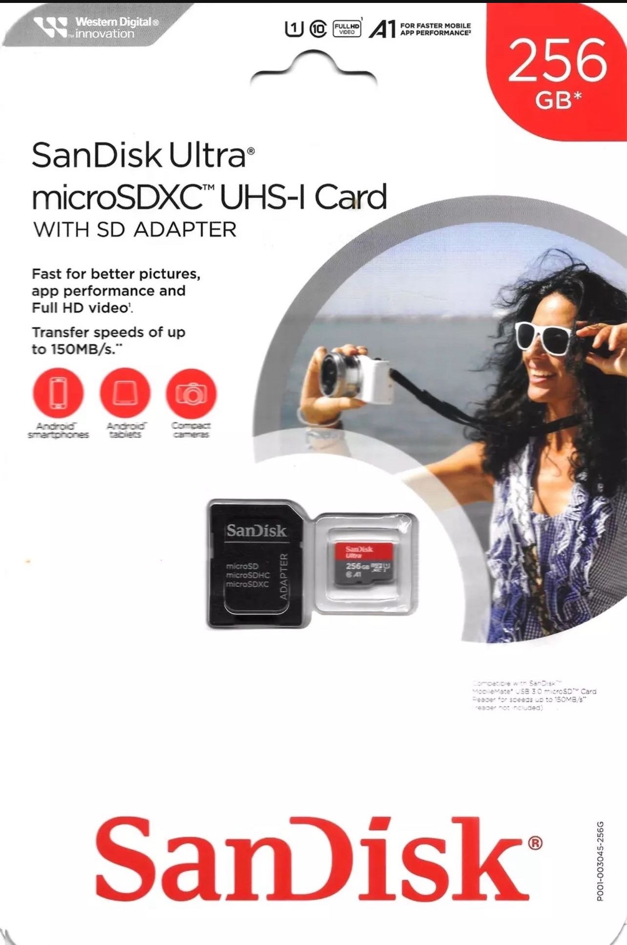 256GB, SanDisk Ultra microSDXC UHS-I Card 
