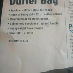 Heavy Duty Duffle Bag 