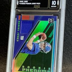 2019 Donruss Optic 💥 Daniel Jones 💥 Rookie Phenoms Jersey Prizm GMA 10 Mint 💎 - New York Giants / Minnesota Vikings / Indianapolis Colts 