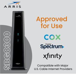 ARRIS SURFboard SBG8300 DOCSIS 3.1 Gigabit Cable Modem & AC2350 Dual Band Wi-Fi>