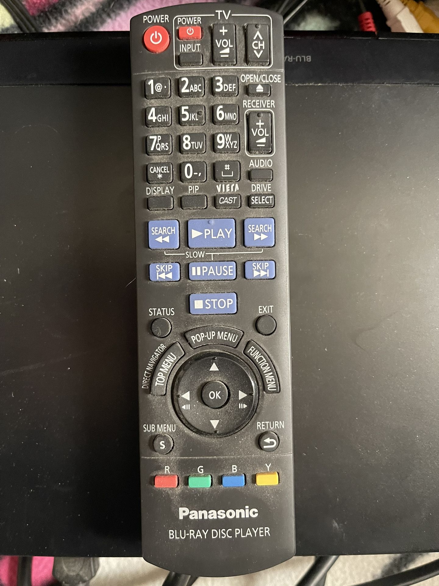 Panasonic Blu-ray  W/Remote