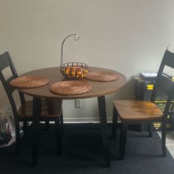 Small Round Drop Leaf Table 