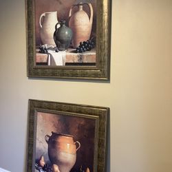 Pair of Loran Speck paintings (hand painted replicas) 