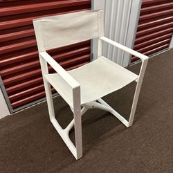 WHITE DIRECTORS CHAIR OUTDOOR 