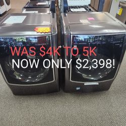 Signature LG WASHER 5.8 Cu. Ft. & 9.0 LG Signature DRYER 