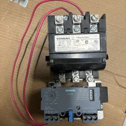  Siemens 14GU+32AA SZ 2-1/2 Class 14 Full Voltage Heavy Duty Non-Combination Non-Reversing NEMA Motor Starter, 24 VAC V Coil, 3 Poles, Open Enclosure