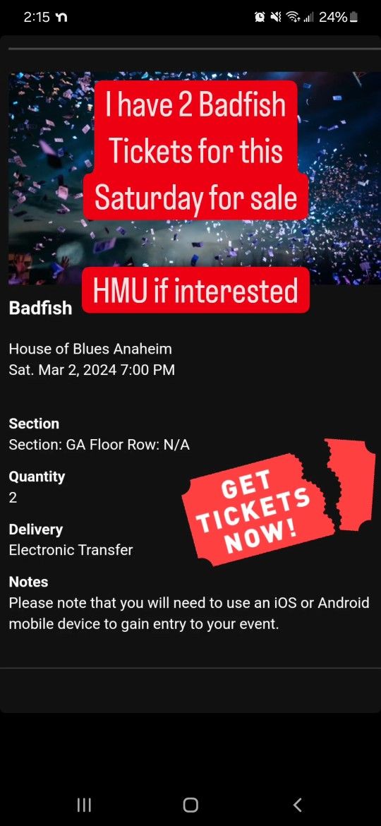 Badfish Concert Tickets