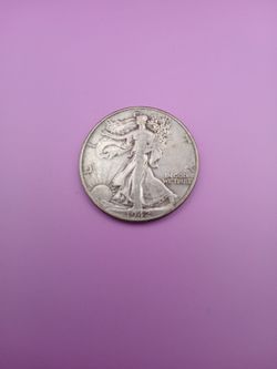 1942 Walking Liberty Half Dollar Silver Coin