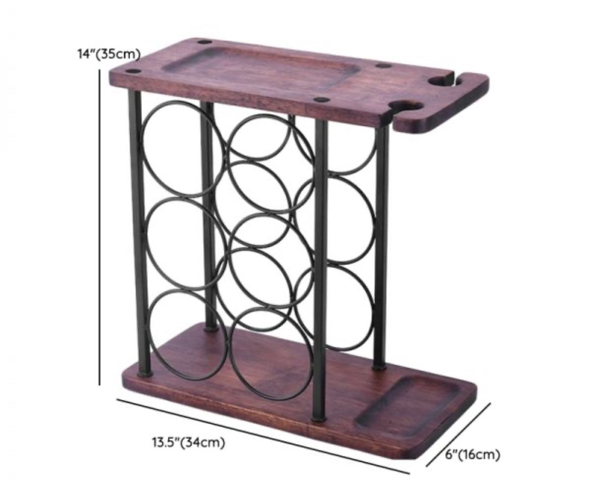 Wine Bottle And Glass Rack 