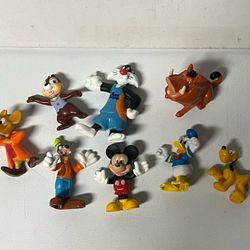 Vintage Toys Disney McDonalds 50th Anniversary Happy Meal Figure Lot Mickey Goofy Donald