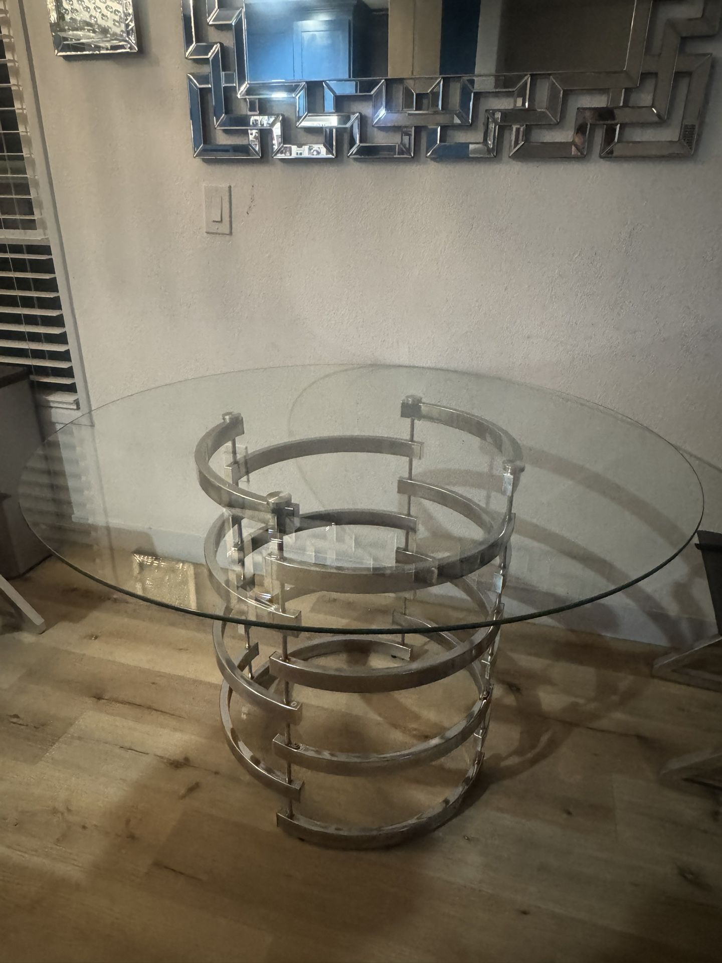 Glass Top Dining Table