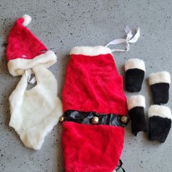 Dog Costume, Large Dog, Santa