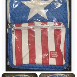 Lounge Fly New, Captain America, Earth Entertainment, Exclusive With Pin