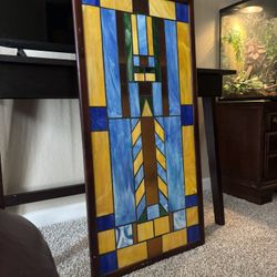 Painted Glass Wall Decor 