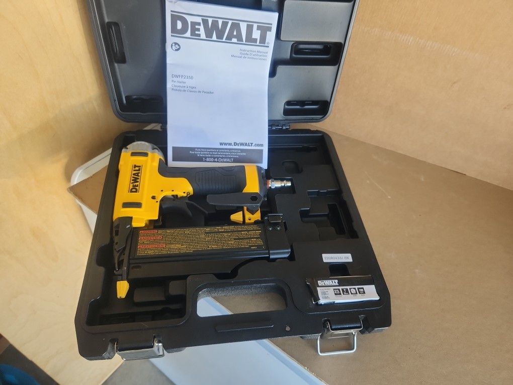 Dewalt pin Nailer 23 gauge 5/8-2"nsils