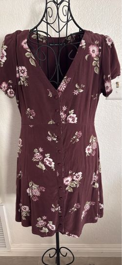 Abercrombie & Fitch Floral Button-Down Mini Floral Dress Size XS