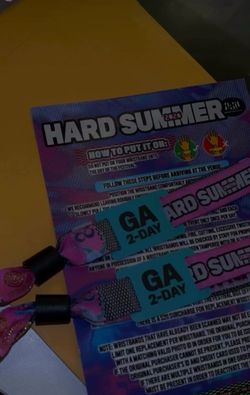 26’ Hard summer tickets