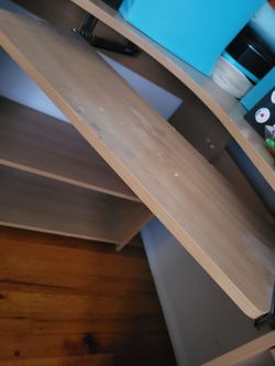 L Shaped Wooden Desk Thumbnail