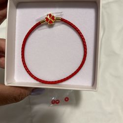 Red Leather Bracelet
