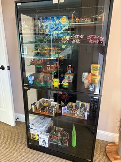 Display cabinet with led lights
