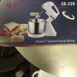 Super 7 speed hand mixer