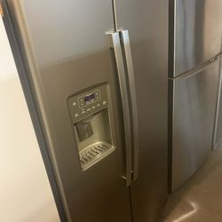 Stainless side by side refrigerators