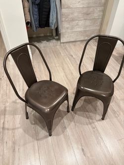 Restoration Hardware Metal Chairs