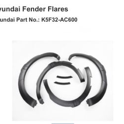 Hyundai Fender Flares Hyundai Part No.: K5F32-AC600