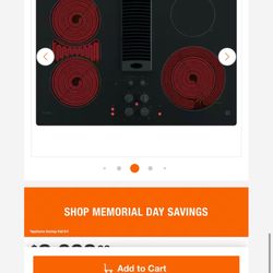 GE Profile 30 in. 4 Burner Element Downdraft