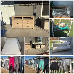 Yard sale  9939 8th Ave Hesperia CA 92345 (cash only) ,we’d,Friday,