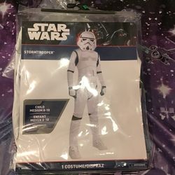 Star Wars Stormtrooper Boys Costume Size Medium 8-10-NEW 