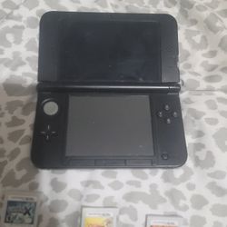Nintendo 3ds XL With Styls And 3 Games Including Pokemon