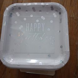 11 Pkg Of 8ct  Paper Plates measure 9" 